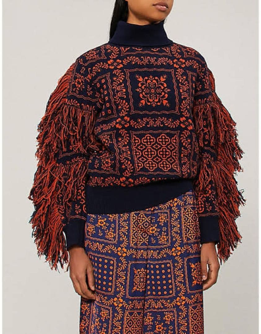 西野七瀬着用！】sacai サカイ レインスプーナー フリンジ バンダナ