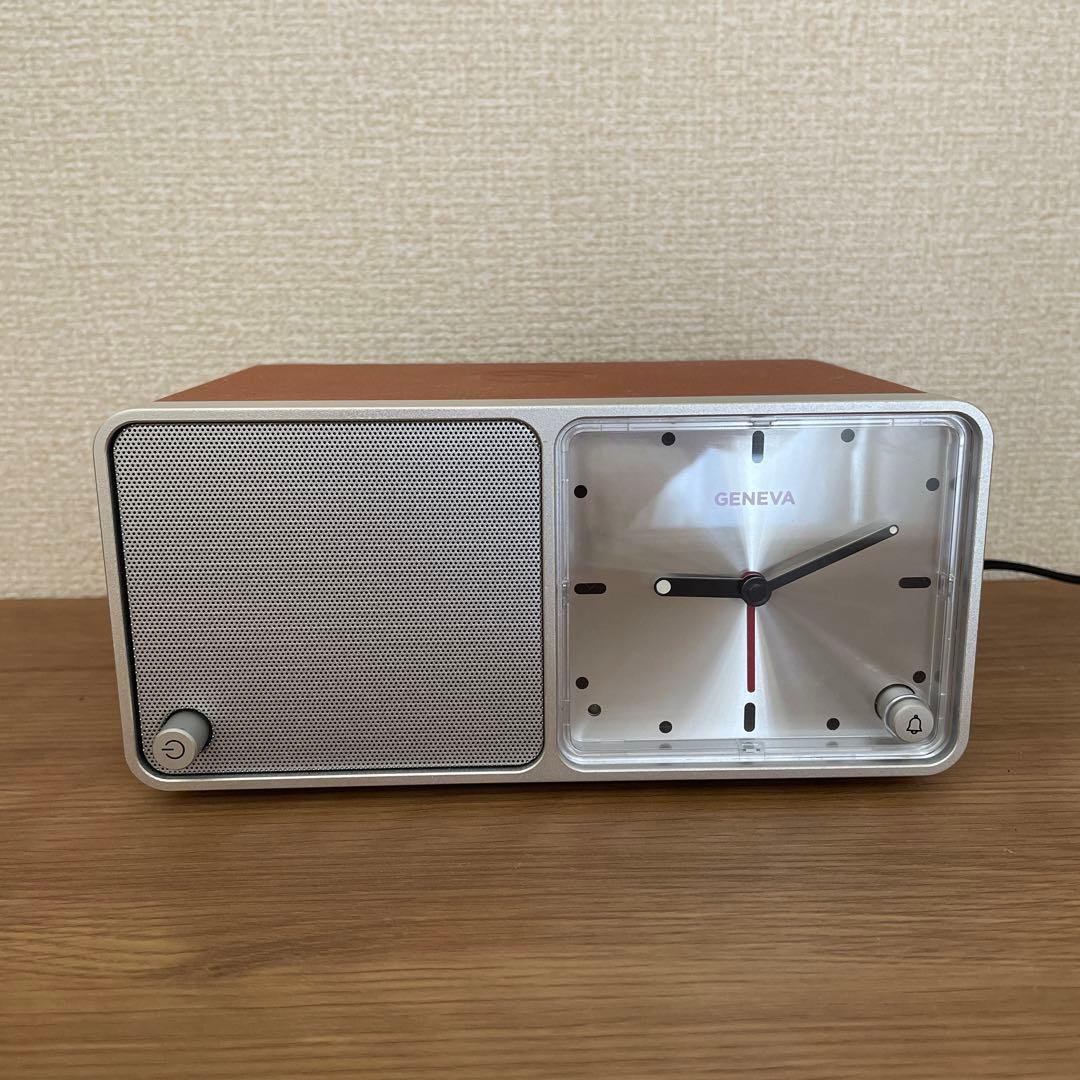 【値下げ不可】geneva time スピーカー　ワイヤレス充電 GENEVA、ワイヤレス充電対応のデジタルクロックスピーカー - AV Watch