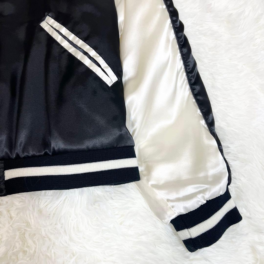 新品タグ付き✨Disney ディズニー スカジャン ミッキーマウス 刺繍 LL