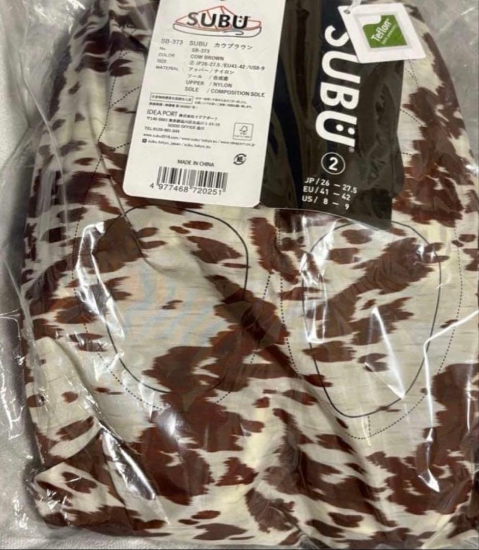 SUBU スブ COW BROWN カウ ブラウン 牛柄 サイズ2 新品未使用 - メルカリ