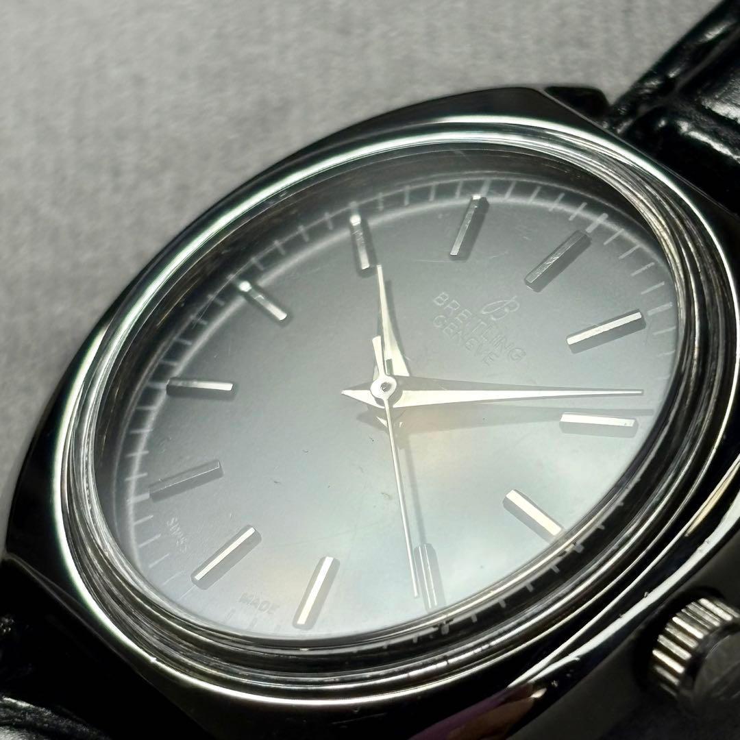 120817 【希少・極美品】ブライトリング 手巻き 黒 - メルカリ