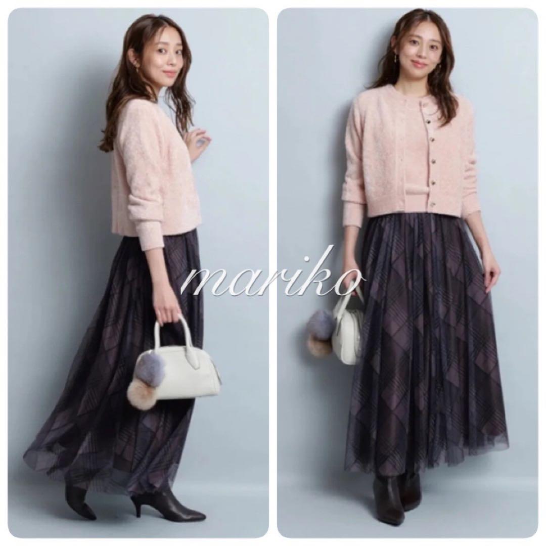 新品】ジャスグリッティー ラメベロアカーディガン アプワイザー