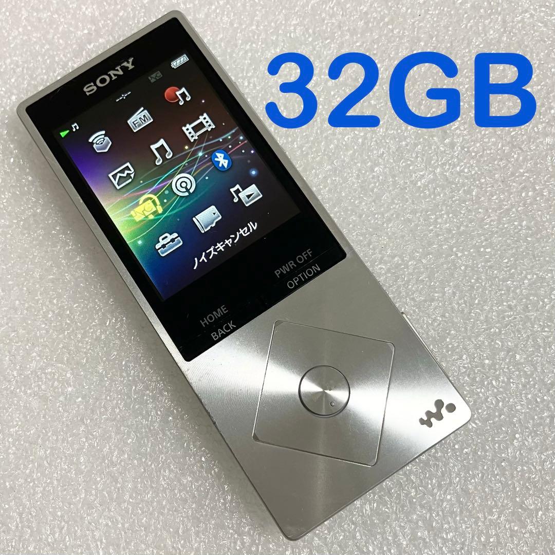 【バッテリー良好】　ソニー　ウォークマン　NW-A16 32GB 白銀 SONY - バッテリー良好☆SONY WALKMAN NW-A16 32Gシルバー 動作OKの