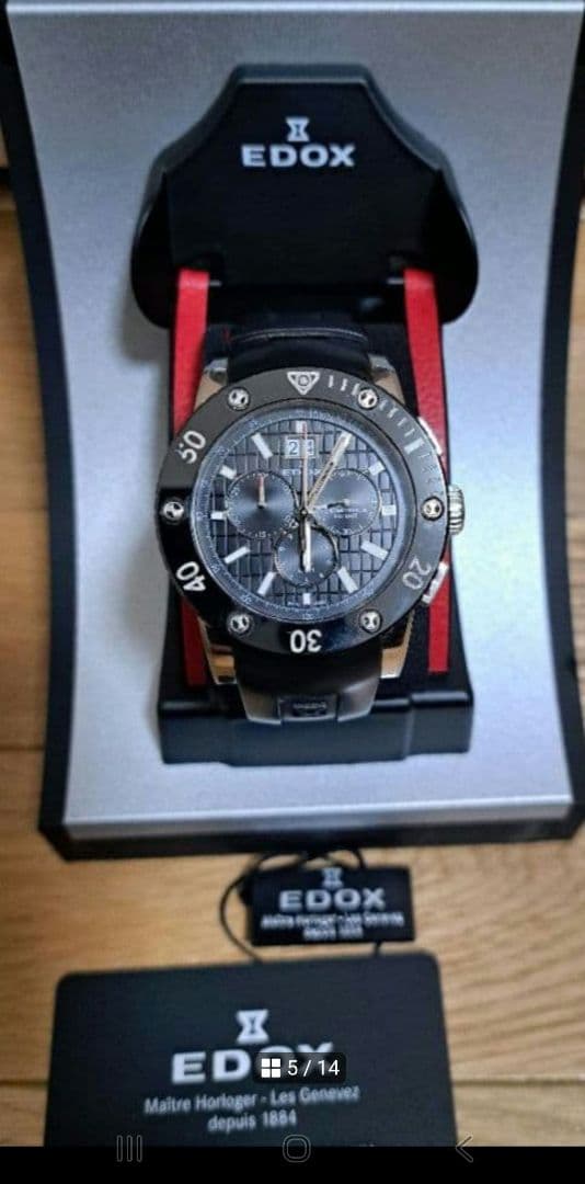 まーくん専用エドックス EDOX クラスワン クロノオフショア ビック