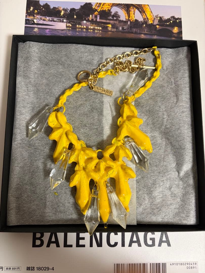 les six ネックレス 24fw lessix レシス LES SIX(レシス) クリスタル ネックレス ゴールド｜【公式】カインド