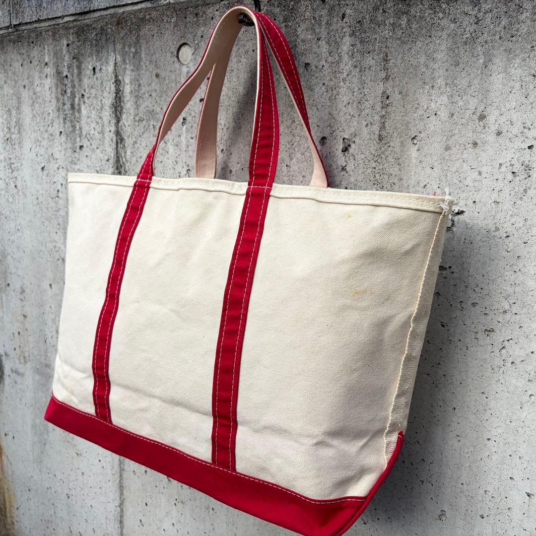 old◎90s L.L.Bean ビーントート ジップトップ 赤 large