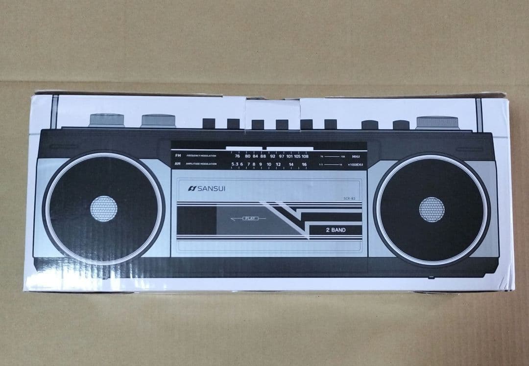 美品 sansuiラジカセ SCR-B2 (シルバー)Bluetooth ステレオラジオカセット SCR-B2 Bluetooth シルバー SANSUI - メルカリ