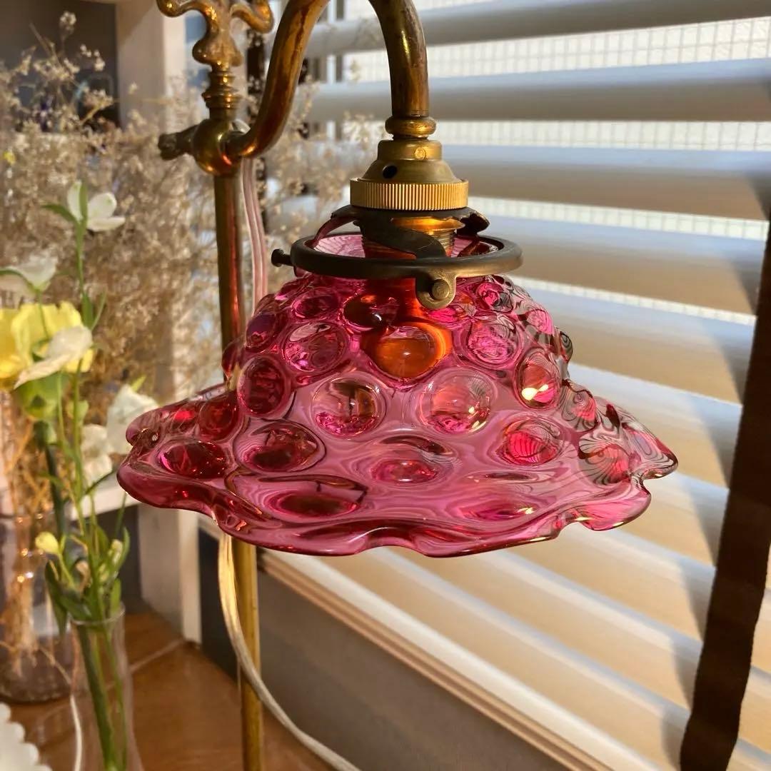 フェントン （ウランガラス）ランプシェード アンティーク - メルカリ