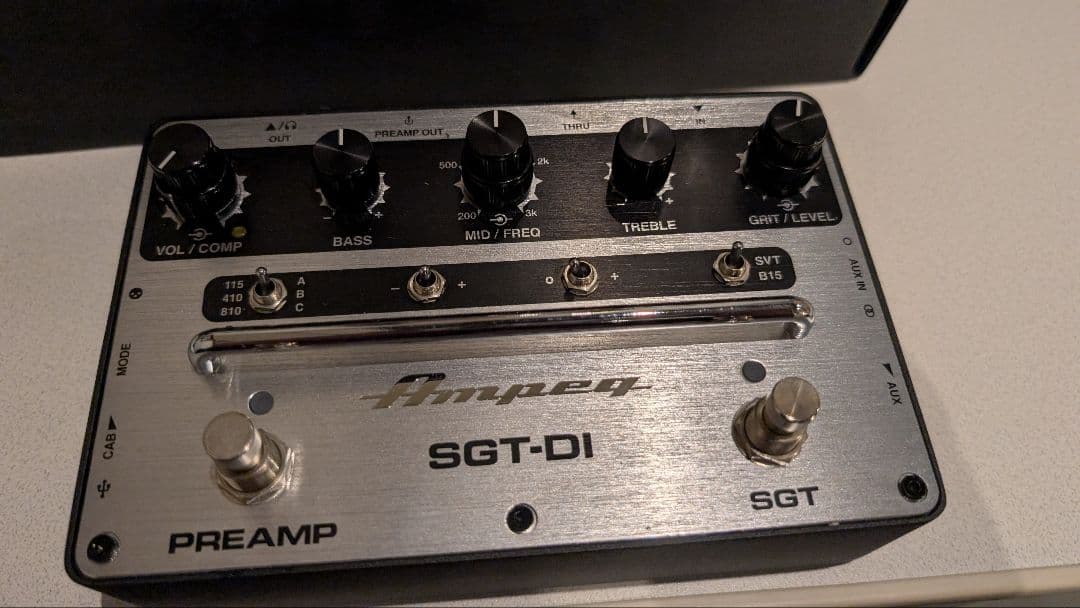 Ampeg SGT-DI ベースプリアンプ エフェクター Ampeg SGT-DI 新品 ベース用プリアンプ《エフェクター》 : ギター