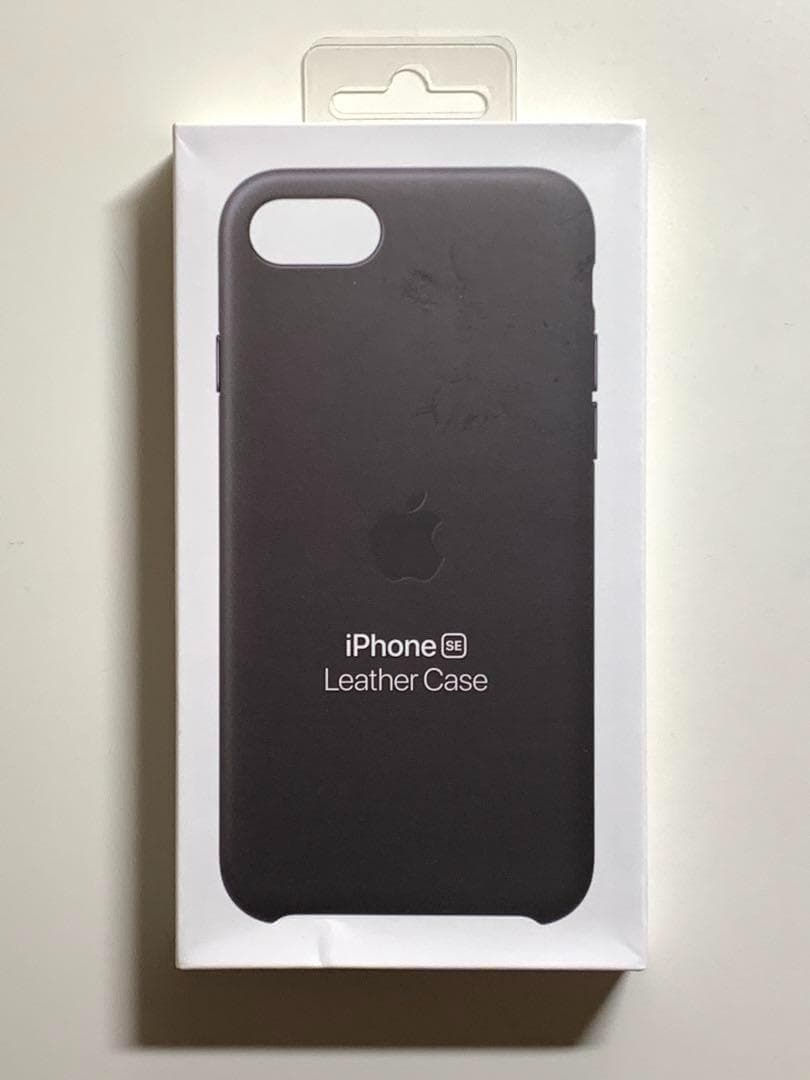 【新品】純正 iPhone 7 / 8 / SE レザーケース・ブラック② Apple 純正 iPhone SE 第2世代 | 8 7 レザーケース ブラック 黒