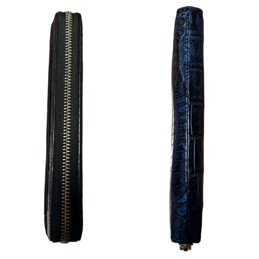 現行 未使用品 東京クロコダイル ポロサス 長財布 コルテ ミッドナイト