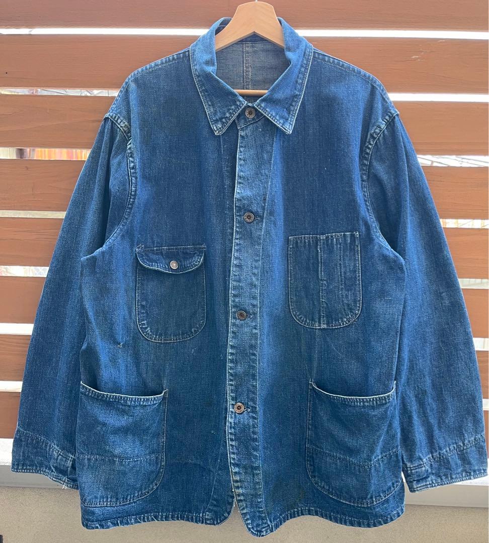 40's 大戦モデル デニムカバーオール 月桂樹 ヴィンテージ - メルカリ