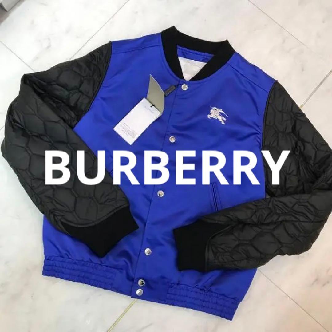 ☆新品☆バーバリーチルドレン　スタジャン　ブルゾン　サイズ14Y sweet bell 在庫限りの超特価！スタジャン メンズ ブルゾン 春 秋 冬