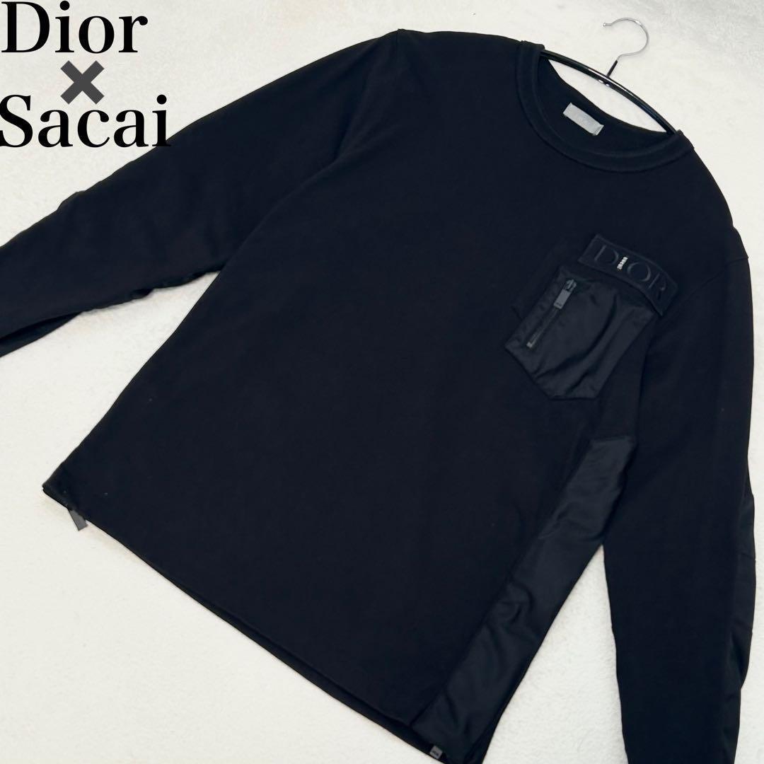 ディオール DIOR サカイ Sacai ドッキング 切替 長袖 ナイロン Dior - ディオール DIOR サカイ Sacai ドッキング 切替 長袖 ナイロン