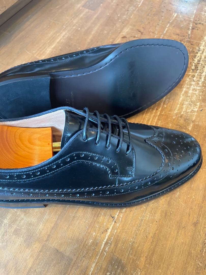 MURATA ORIGINAL9210776ウイングチップ黒鏡面本革26.5