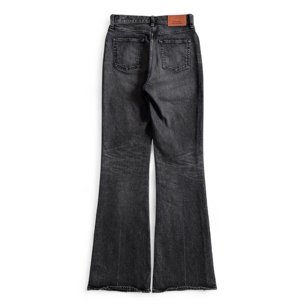 MOUSSY MVS BLACK FLARE(L) 27ロング フレアデニム - メルカリ