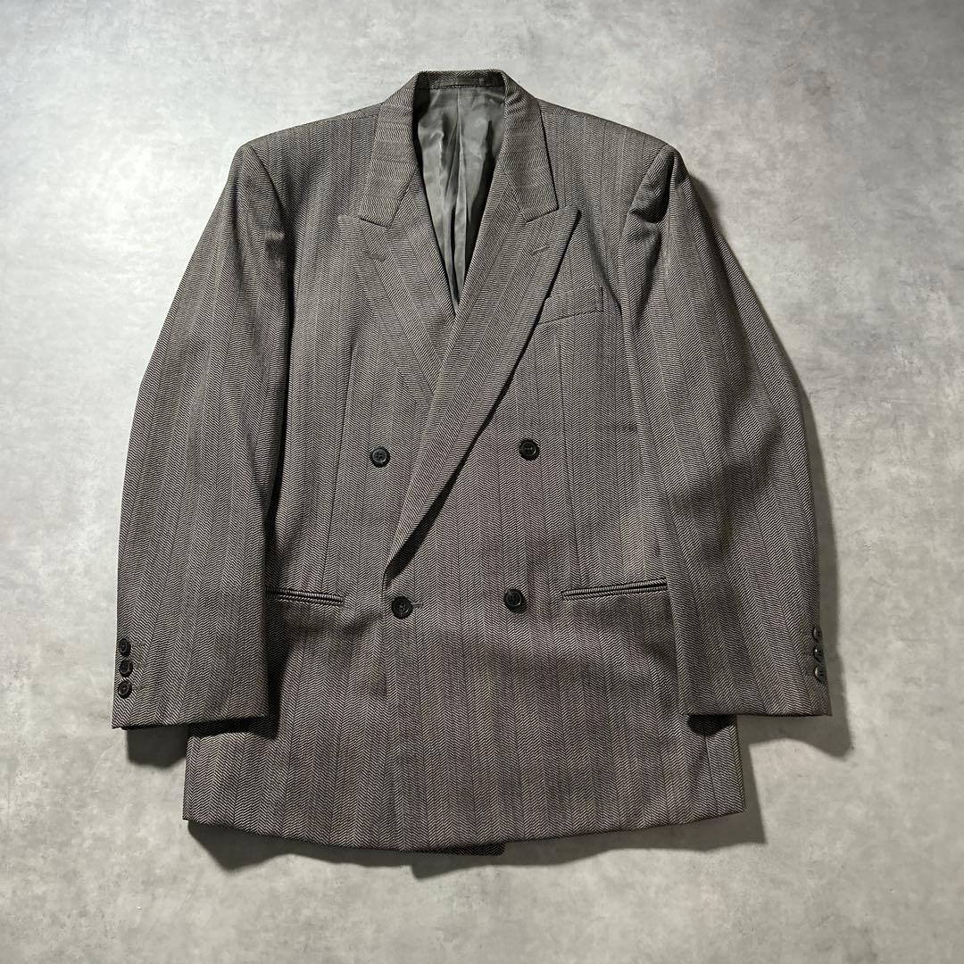 NA）ヴィンテージ ダブル セットアップ ピンバッジ×ARMANI ネクタイ