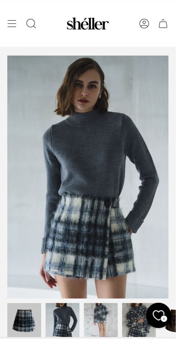 ぶ*♡様 shéller シェリエ キュロット パンツ ツイード ミニスカ