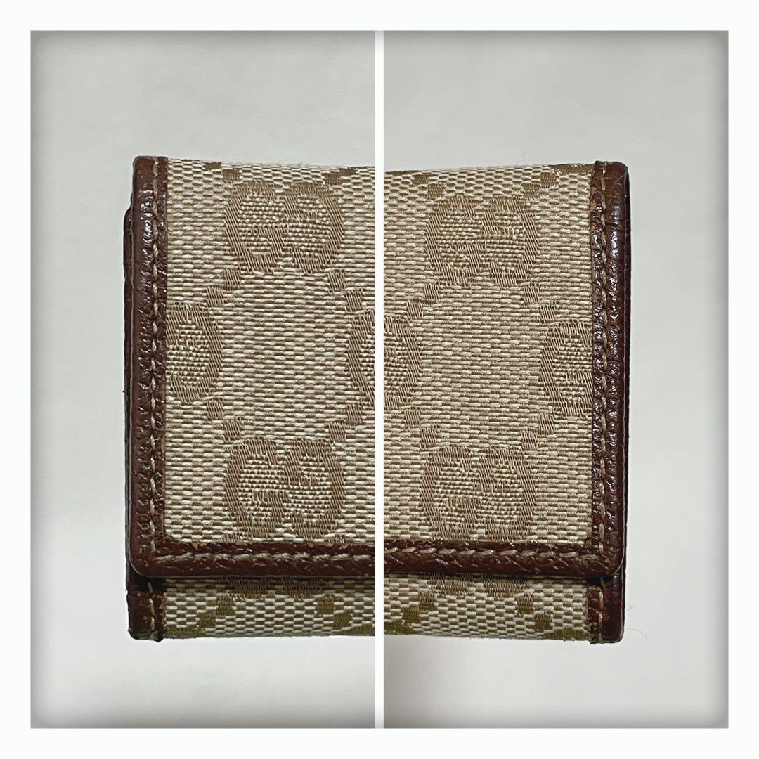 ✨人気✨ GUCCI グッチ キャンバス 6連 キーケース ブラウン - メルカリ