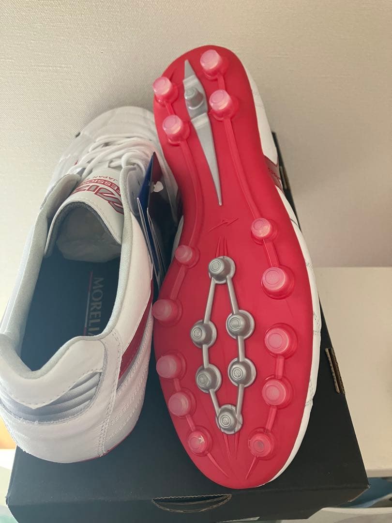 MIZUNO モレリア 2 JAPAN AG 26.5cm ホワイト/レッド