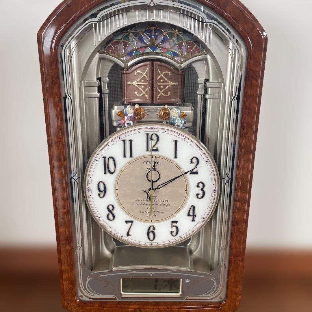 美品 セイコー 電波 からくり時計 RE556B ウェーブシンフォニー - メルカリ