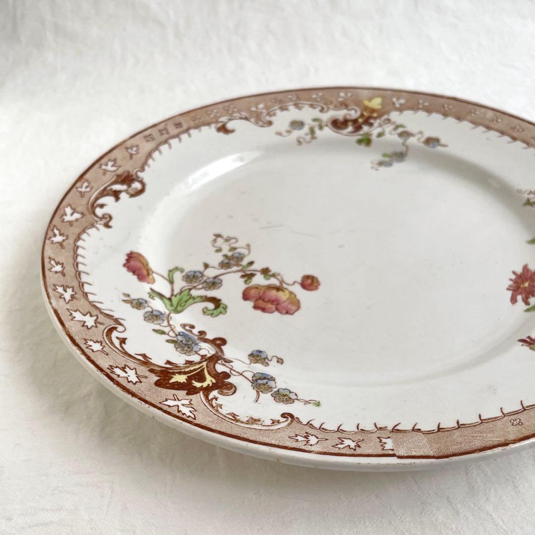 クレイユモントロー Alexandra 平皿 フランスアンティーク - メルカリ