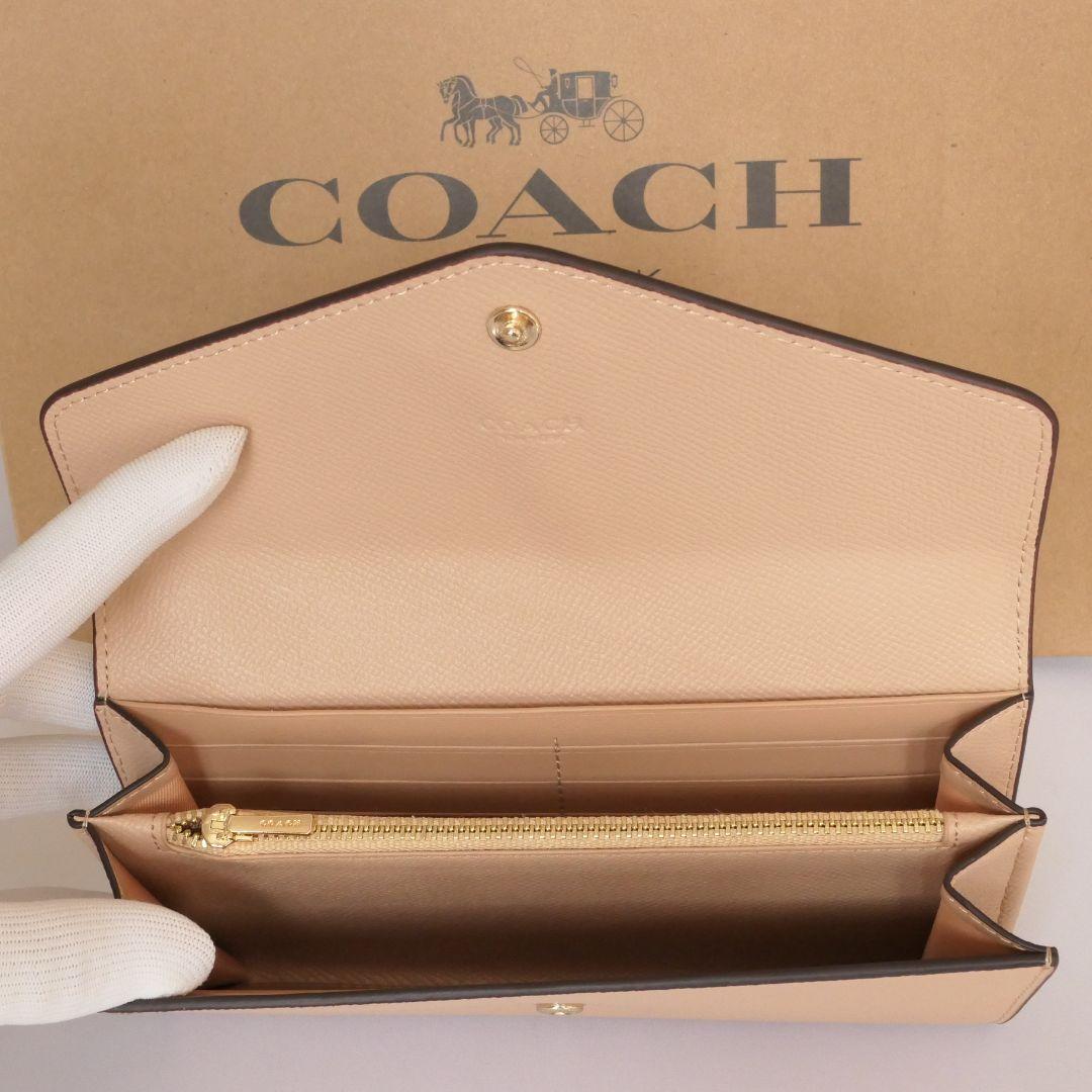 コーチ COACH 長財布 エンベロープ ウォレットシグネチャー キャンバス