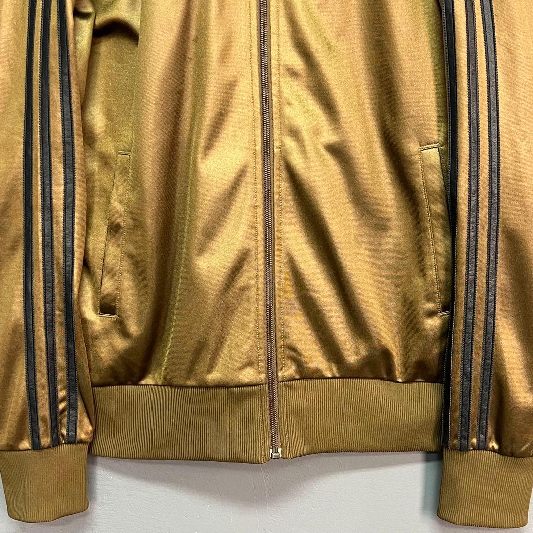 00s アディダス トラックジャケット ジャージ ゴールド サイドライン