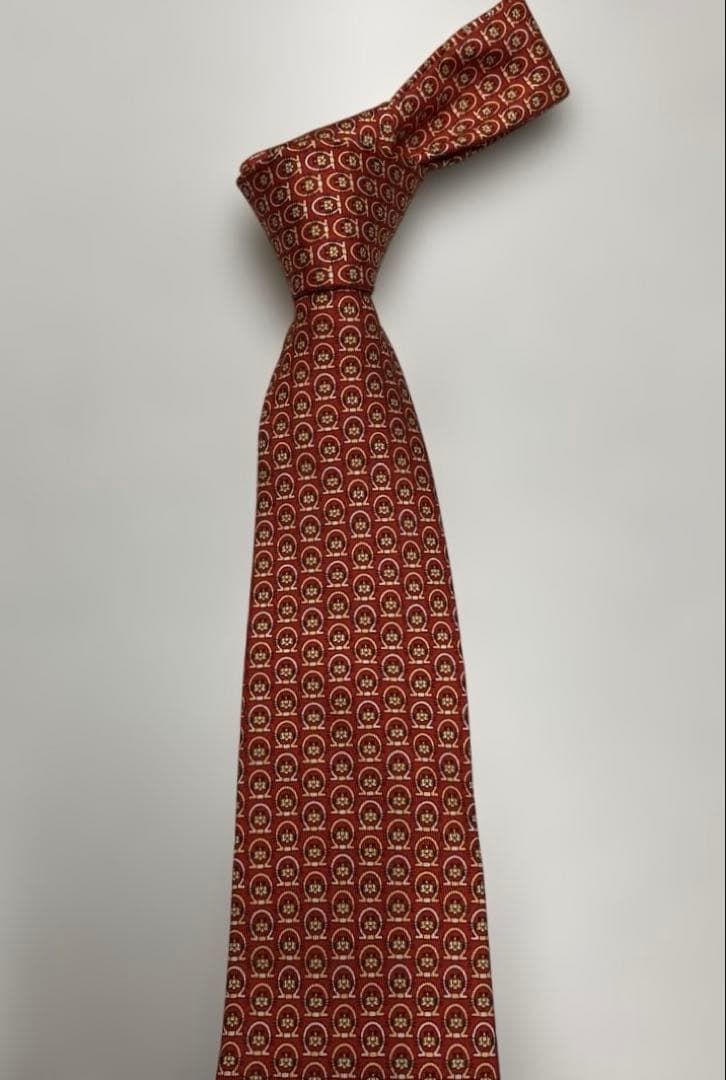 極美品 フェラガモ ネクタイ 8-34 靴 ベルト - メルカリ