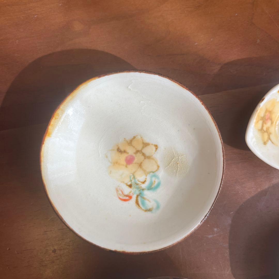 伊藤聡信 花柄陶器れんげ伊藤聡信さんレンゲ＆豆皿セット