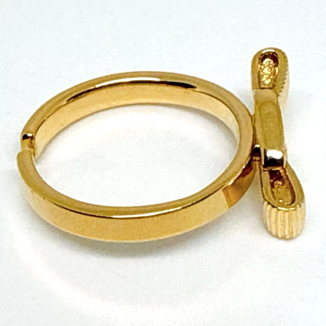 12号 美品 付属品付】FERRAGAMO ヴァラ リボン リング ゴールド - メルカリ