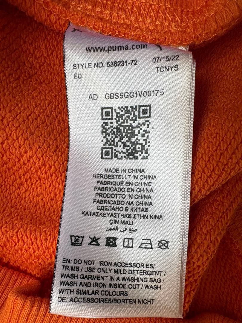 AMI×PUMAオレンジフーディーUS M新品タグ付 - メルカリ