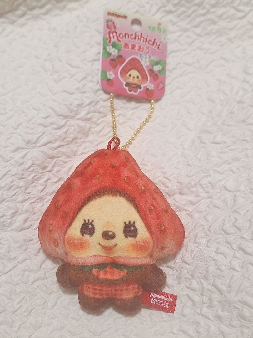 福岡限定 あまおう モンチッチ レア sekiguchi プリントマスコット