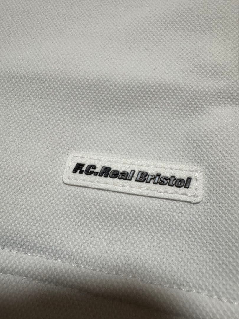 F.C.Real Bristol 19SS ビッグロゴポロシャツ 白 Lサイズ