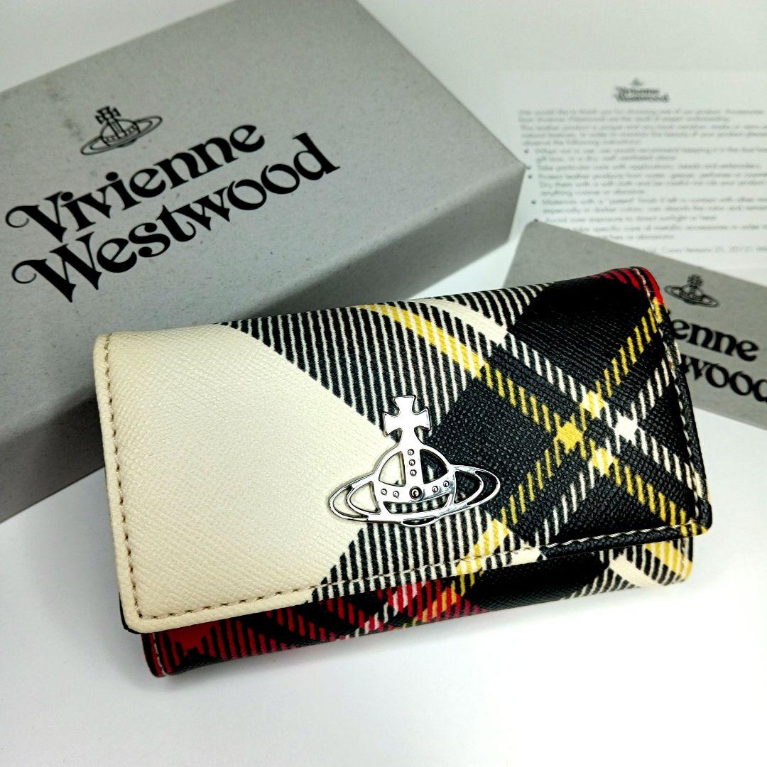 ビビアンウエストウッド キーケース チェック柄 中古・古着通販】Vivienne Westwood (ヴィヴィアンウエストウッド) 4連