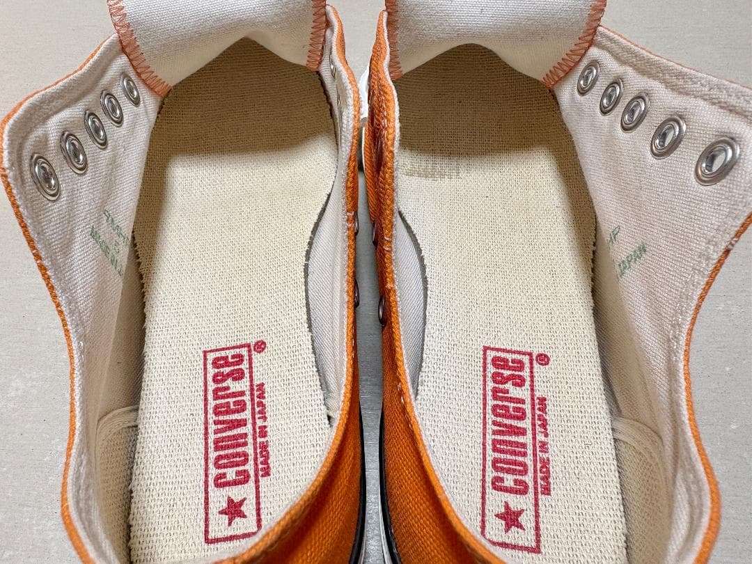 コンバース 日本製 オールスター J オレンジ OX 24cm - メルカリ