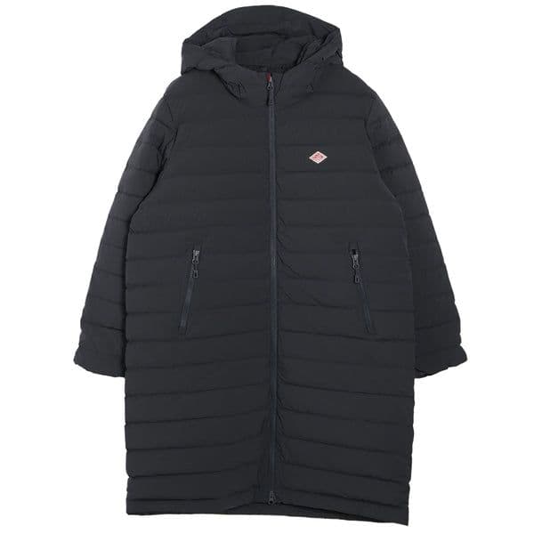 2184 Danton ダントン ミドル ダウン ロング コート ブラック S - メルカリ