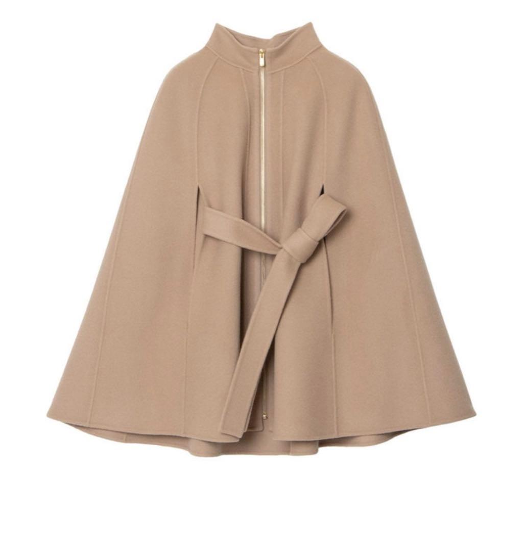 最終値下げ【新品タグ付き】ANAYI シャルムビーバーミドルケープコート