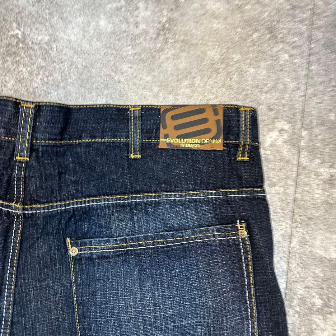 超BIGサイズ48 EVOLUTION 極太バギー ヒップホップ デニムパンツ