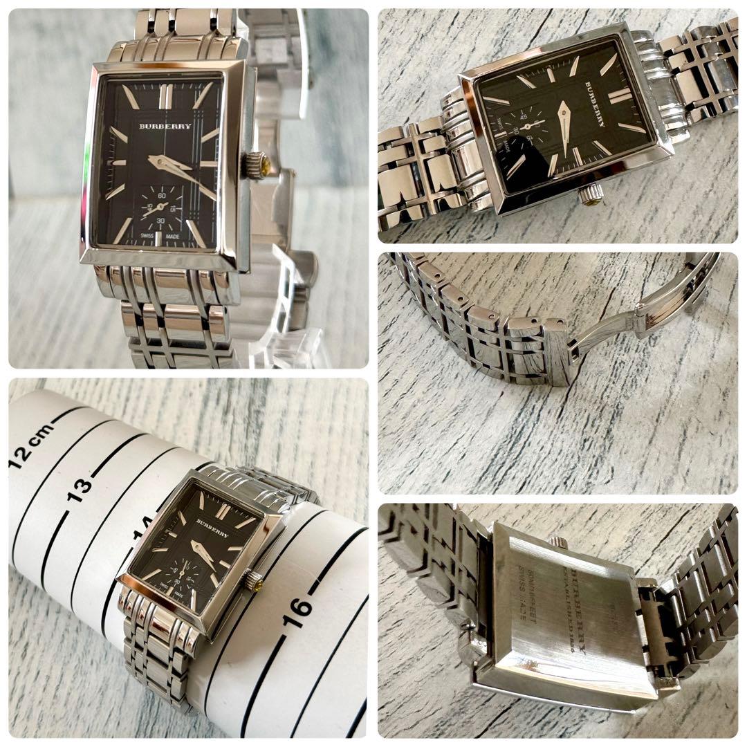 希少】BURBERRY バーバリー 腕時計 スクエア調 BU1321 黒 - メルカリ