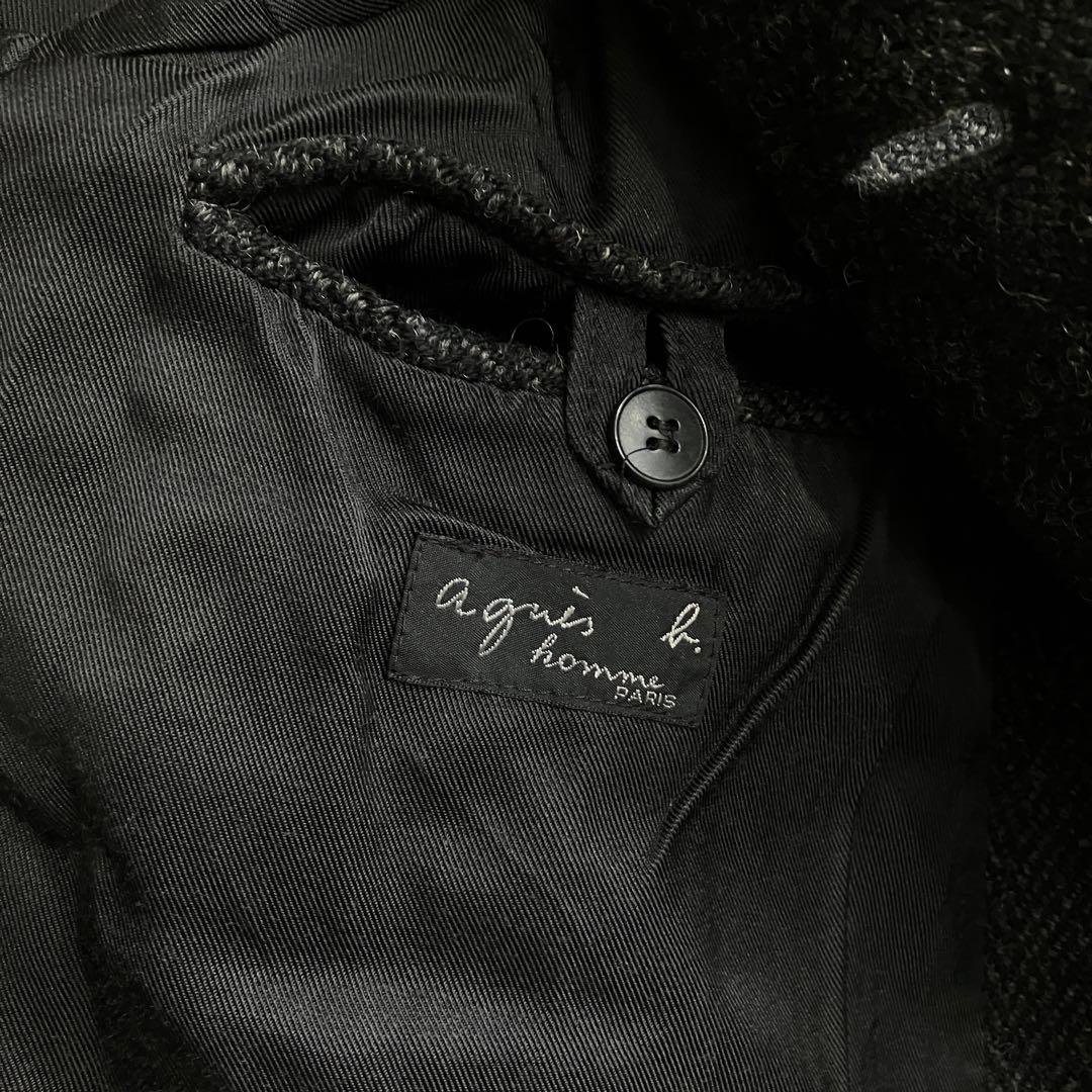 フランス製 Agnes b. ツイード ステンカラーコート アニエスベー