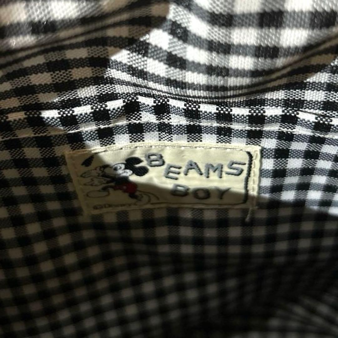 極美品✨ビームスボーイ ミッキーマウス かご トートバッグ ギンガム