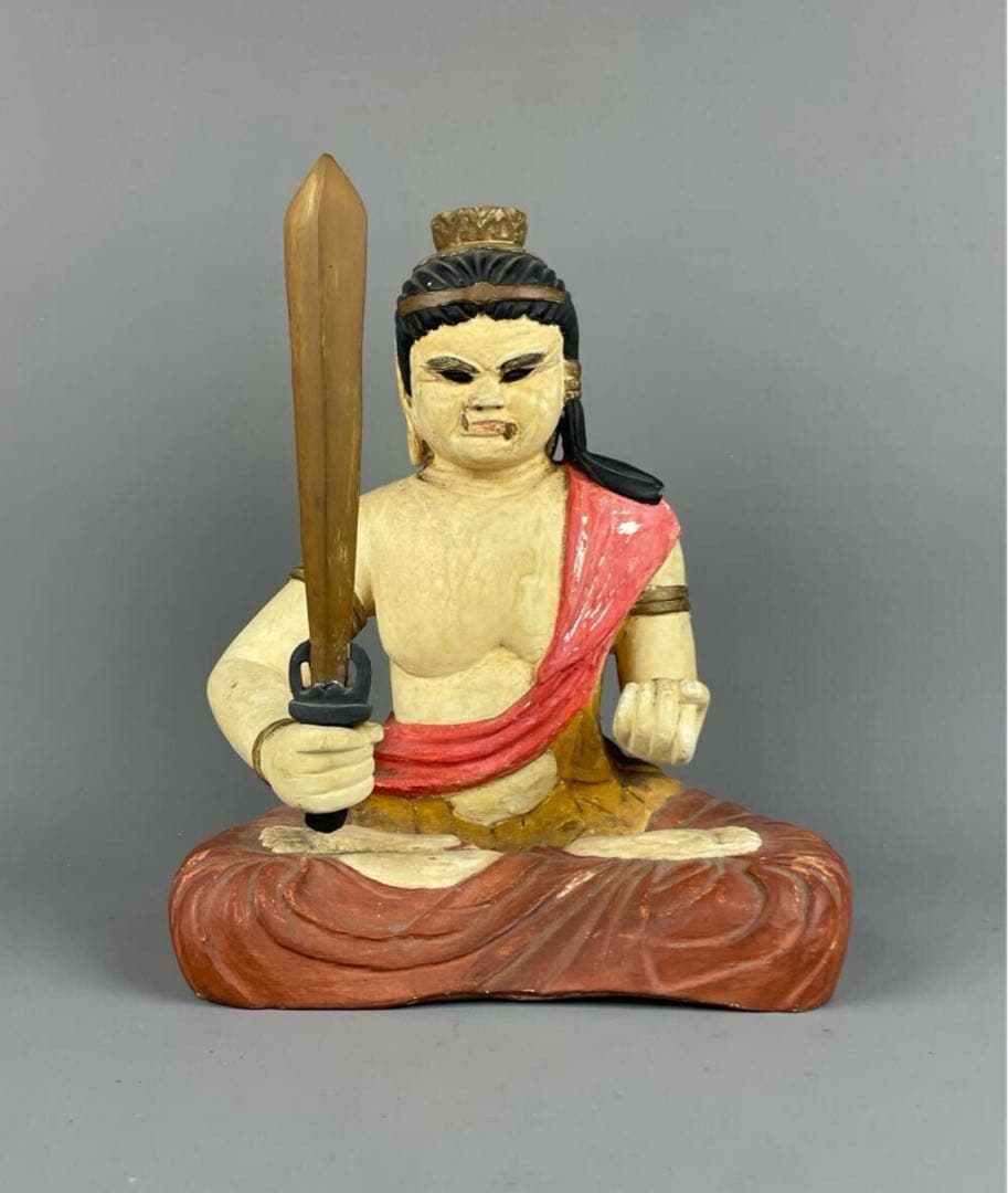 時代物 木彫彩色 不動明王坐像 木製 骨董品 古美術品 置物 東洋彫刻 2026年最新】Yahoo!オークション -明王の中古品・新品・未使用品一覧