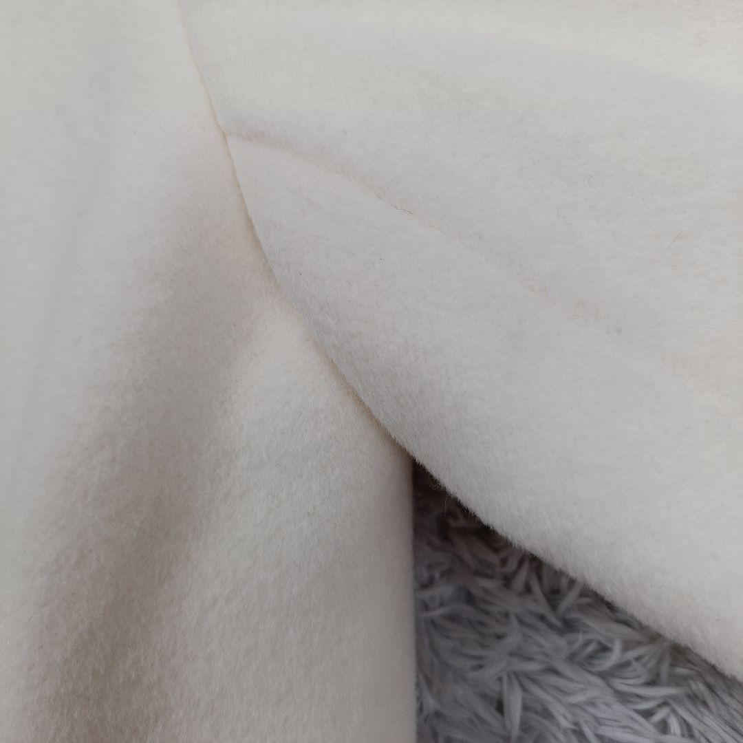 未使用級 マドモアゼルノンノン アンゴラ60% ピーコート Pコート 白 M