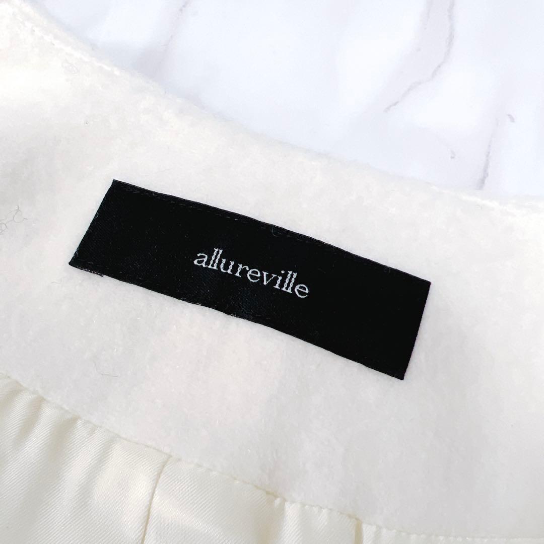 《タグ付き完売品》アルアバイル　ダブルビーバーノーカラージャケット ホワイト 1