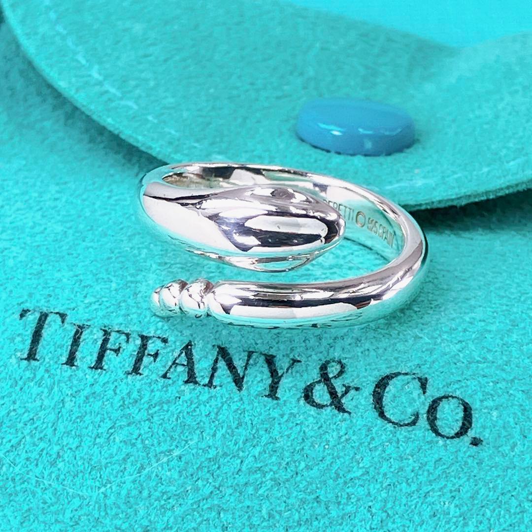 美品✨ティファニー スネーク リング 約9号 シルバー925 - メルカリ