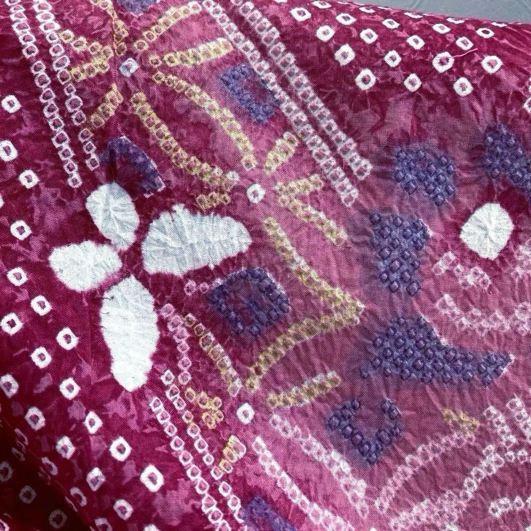 *nuko* 有松絞り浴衣・有松鳴海絞り浴衣　手縫い　蝶々　No.8-80