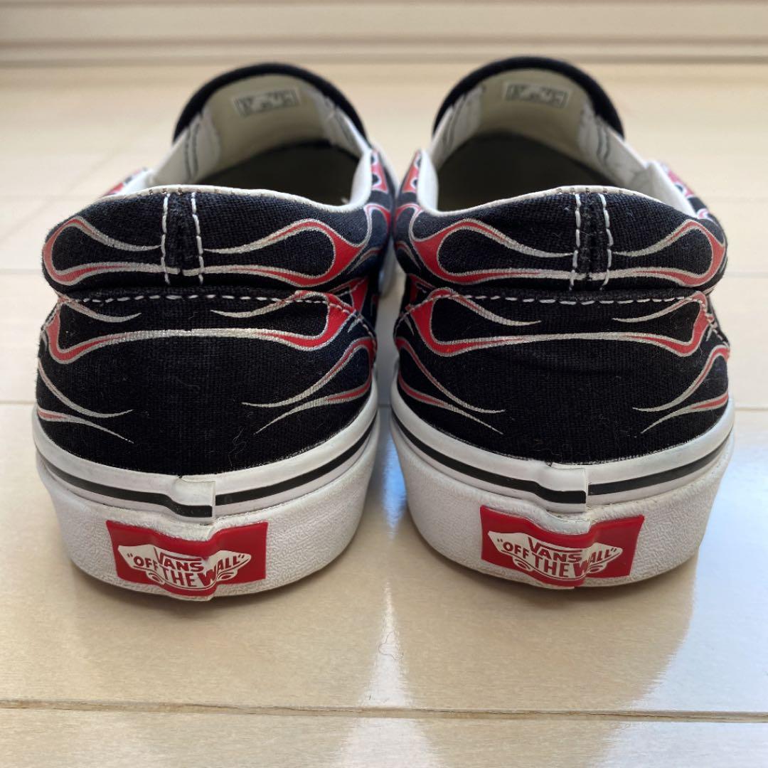 VANS バンズ ファイヤーパターン スリッポン - メルカリ