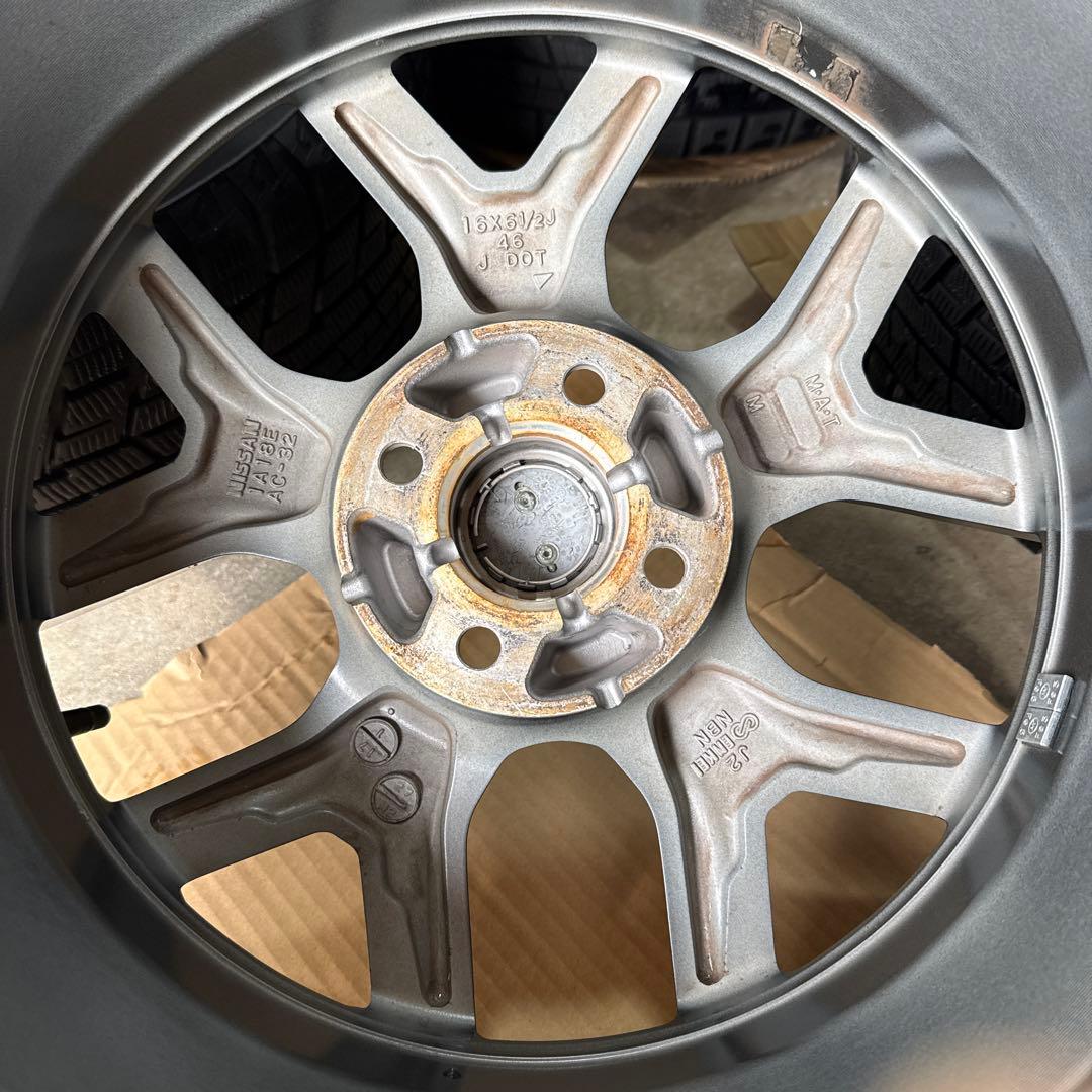 195/55R16 ノートニスモ純正 冬タイヤ付きアルミホイール - メルカリ