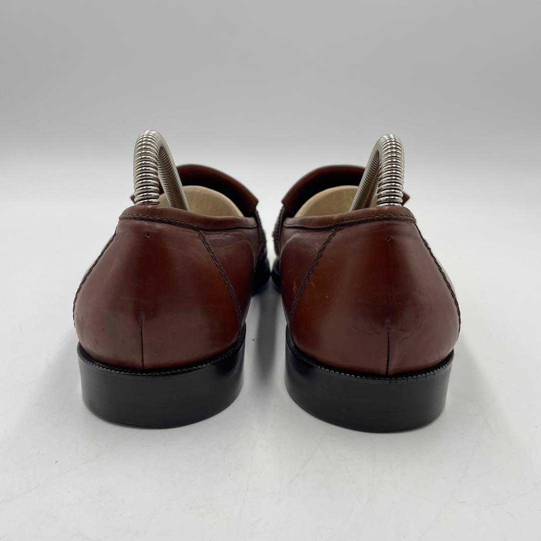 美品】イヴ サンローラン タッセル ローファー モカシン ブラウン 25.5